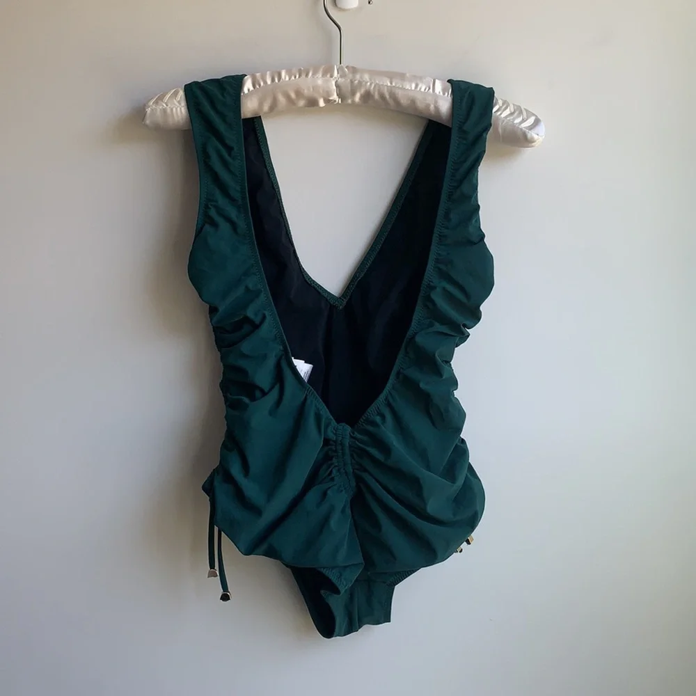 Elegant Green One-Piece Swimsuit